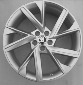 ALU disk ŠKODA Scala - silver 7Jx18 5/100 ET39 (DEMO)